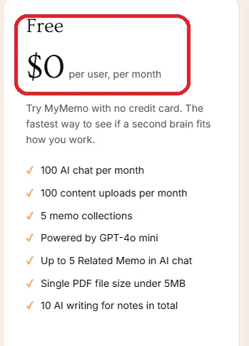 Mymemo free offer